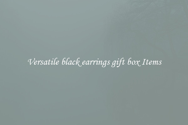 Versatile black earrings gift box Items