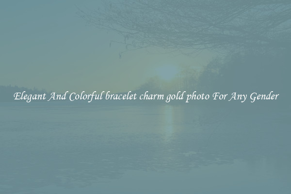 Elegant And Colorful bracelet charm gold photo For Any Gender