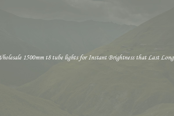 Wholesale 1500mm t8 tube lights for Instant Brightness that Last Longer