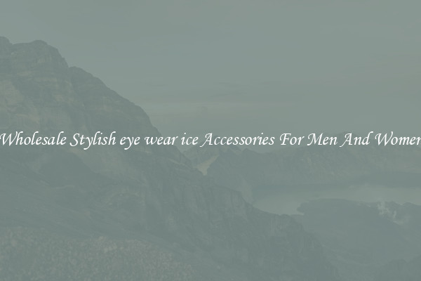 Wholesale Stylish eye wear ice Accessories For Men And Women