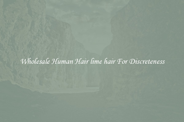 Wholesale Human Hair lime hair For Discreteness