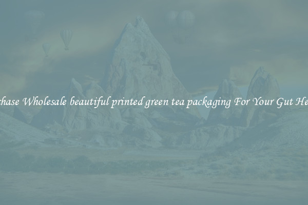 Purchase Wholesale beautiful printed green tea packaging For Your Gut Health 