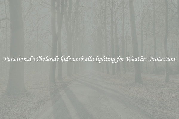 Functional Wholesale kids umbrella lighting for Weather Protection 