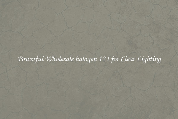 Powerful Wholesale halogen 12 l for Clear Lighting