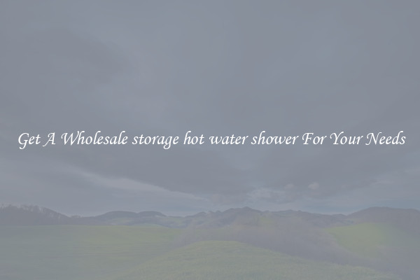 Get A Wholesale storage hot water shower For Your Needs