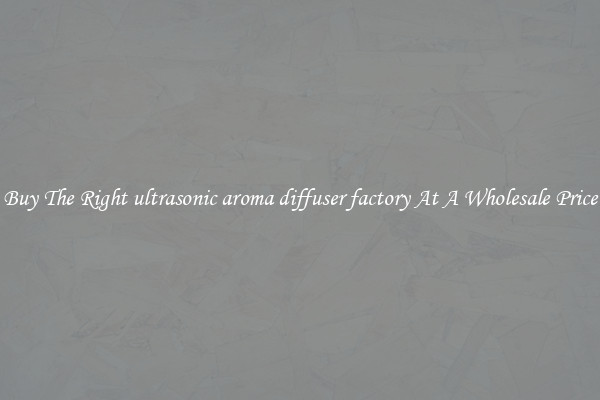 Buy The Right ultrasonic aroma diffuser factory At A Wholesale Price