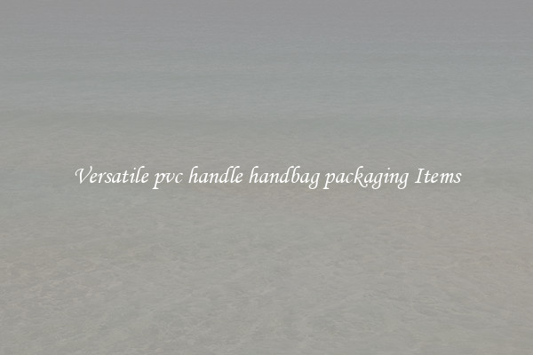 Versatile pvc handle handbag packaging Items
