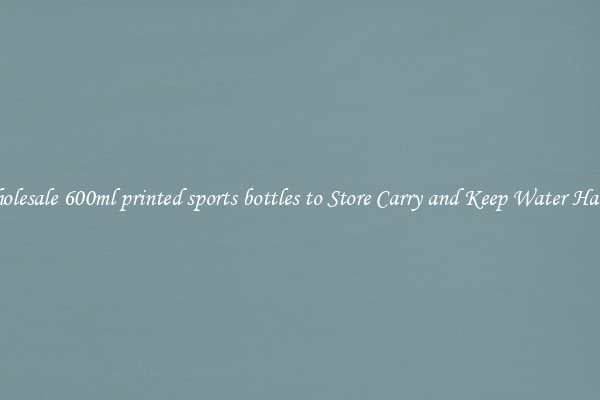 Wholesale 600ml printed sports bottles to Store Carry and Keep Water Handy