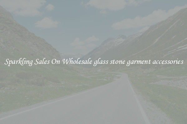 Sparkling Sales On Wholesale glass stone garment accessories