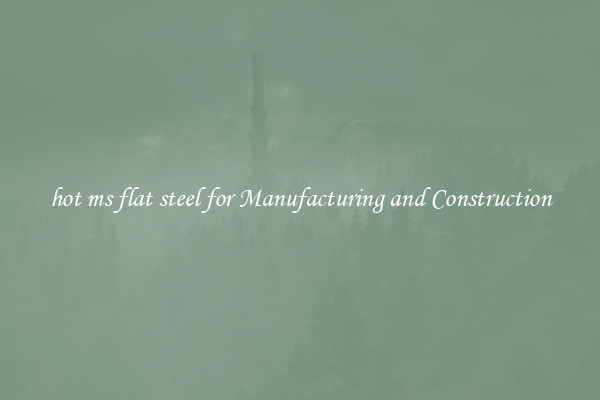 hot ms flat steel for Manufacturing and Construction