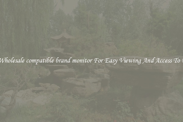 Solid Wholesale compatible brand monitor For Easy Viewing And Access To Phones