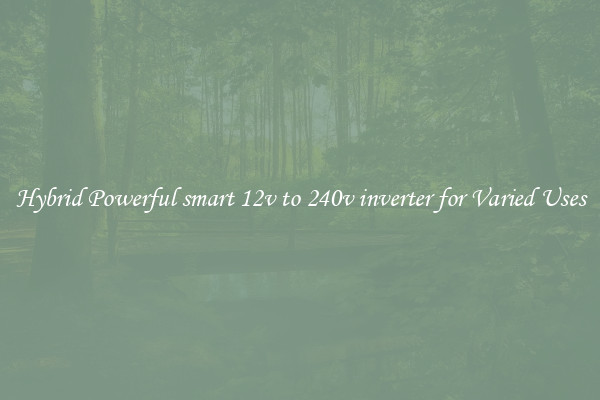 Hybrid Powerful smart 12v to 240v inverter for Varied Uses