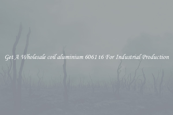 Get A Wholesale coil aluminium 6061 t6 For Industrial Production